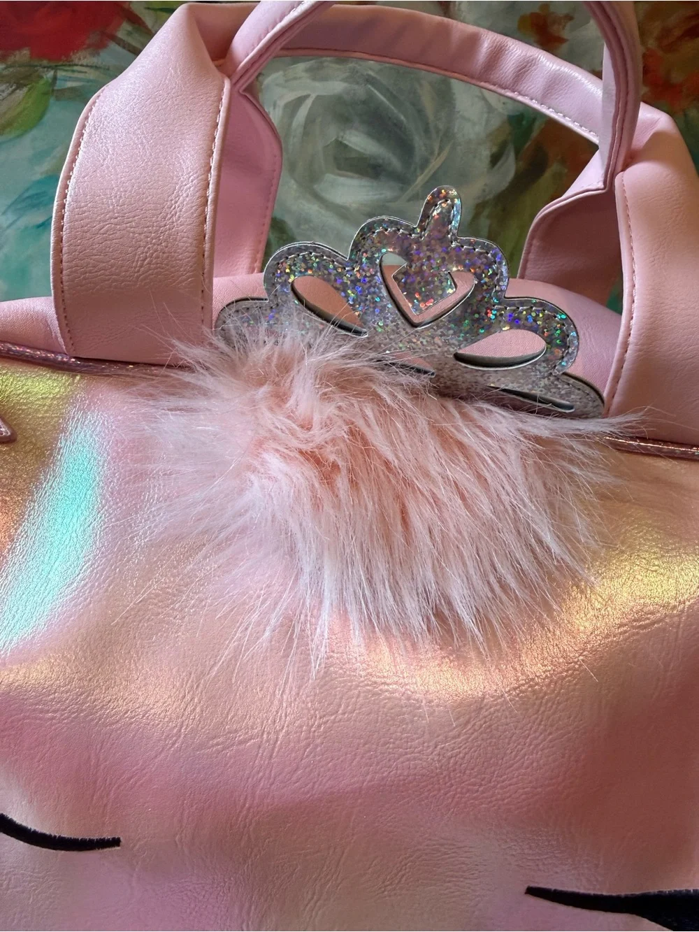 OMG Accessories Large Princess Bella Kitty Cat Duffle Bag Pink Dance Overnight